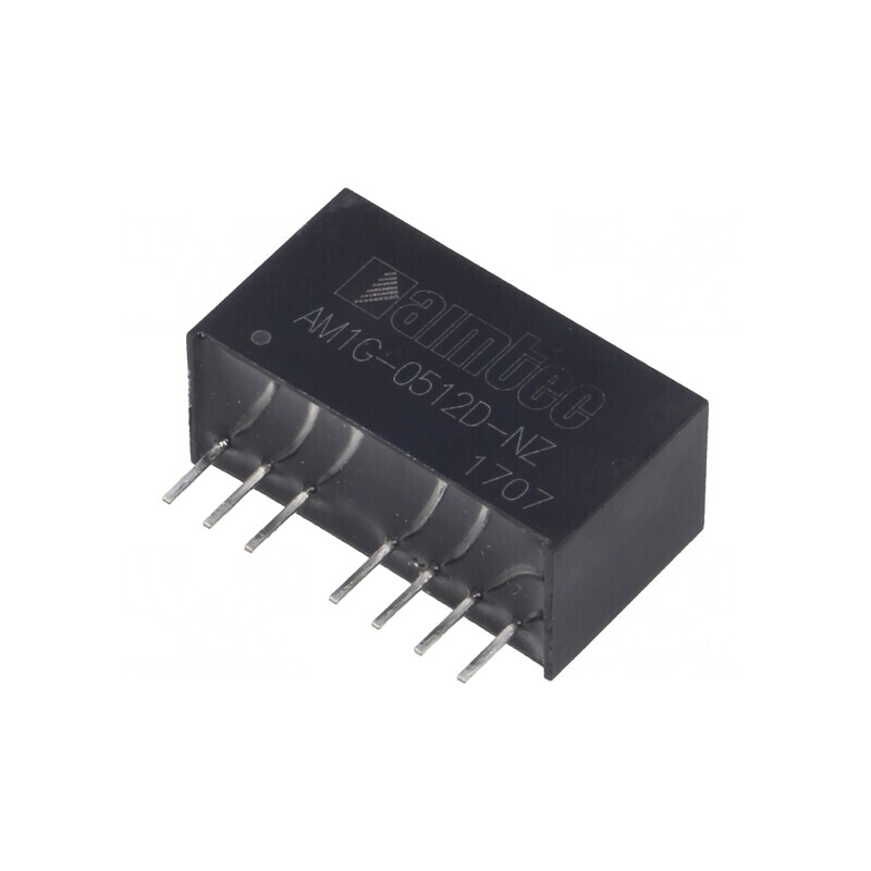 Convertor DC/DC 1W 4.5-9V la 12V/-12V SIP8 | Electronic-mag.ro | Componente Electronice
