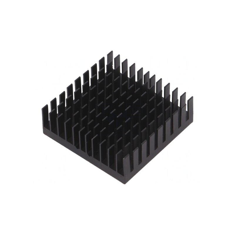 Radiator extrudat cu aripioare BGA negru 42,5x42,5mm | Electronic-mag.ro | Componente Electronice