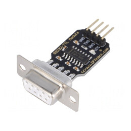 Modul: convertor; RS232/TTL; MAX202; D-Sub 9pin,şiruri pini; 5VDC