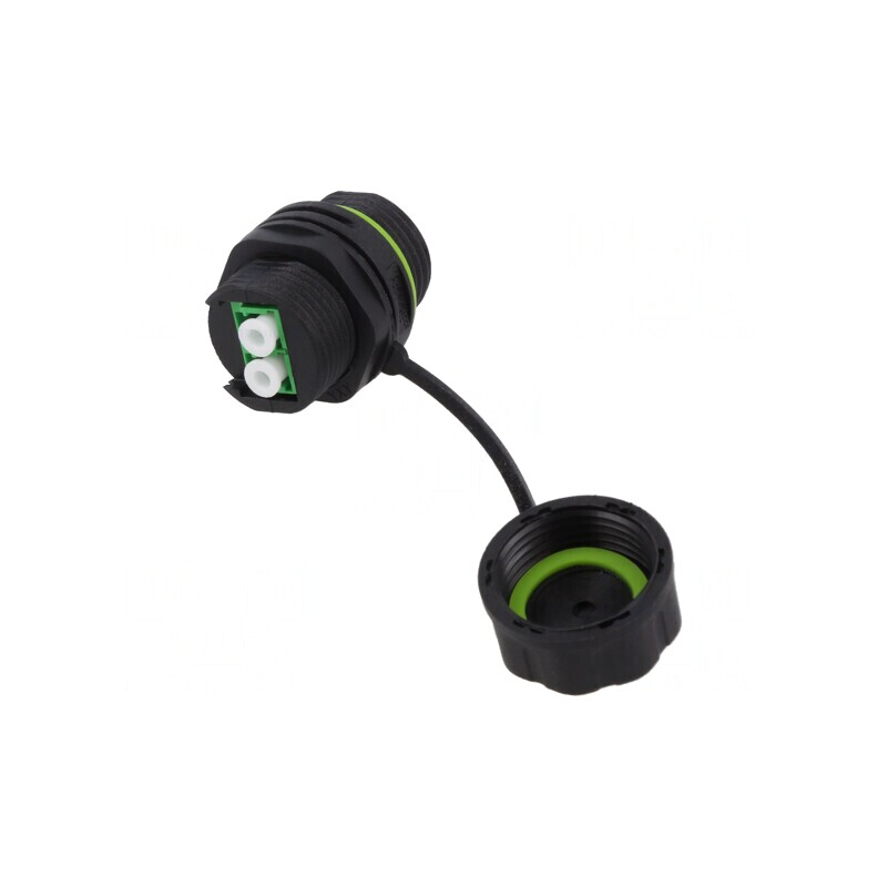 Conector Fibră Optică Soclu LC Panou 2 Piste | Electronic-mag.ro | Componente Electronice