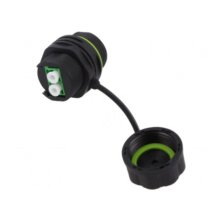 Conector Fibră Optică Soclu LC Panou 2 Piste | Electronic-mag.ro | Componente Electronice