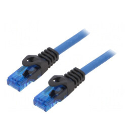 Patch cord U/UTP Cat 6a Cu Albastru 7.5m | Electronic-mag.ro | Componente Electronice