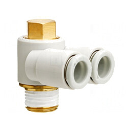 Racord Push-in Filetat 90° 1-10 Bar 5-60°C | Electronic-mag.ro | Componente Electronice