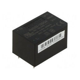 Convertor AC/DC 2W 85-264VAC 15VDC 140mA 63% PCB 3000V | Electronic-mag.ro | Componente Electronice