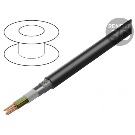 Cablu servomotor negru PVC 17mm | Electronic-mag.ro | Componente Electronice