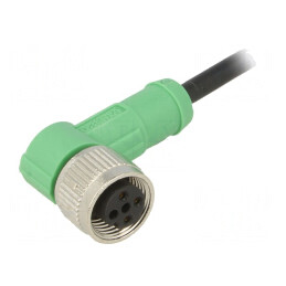 Cablu de conectare M12 unghi 1,5m 250VAC 4A | Electronic-mag.ro | Componente Electronice