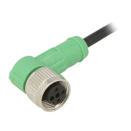 Cablu de conectare M12 unghi 1,5m 250VAC 4A | Electronic-mag.ro | Componente Electronice