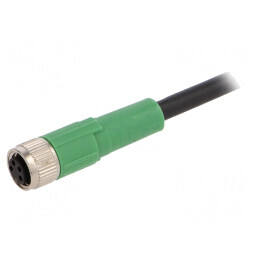 Cablu de Conectare M8 4 PIN 1,5m 30VAC 4A PUR | Electronic-mag.ro | Componente Electronice