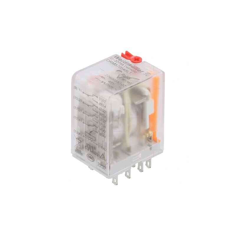 Releu Electromagnetic 4PDT 48VAC 5A | Electronic-mag.ro | Componente Electronice