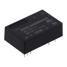 Convertor DC/DC 5W 9-36V la 5V 1A DIP24 | Electronic-mag.ro | Componente Electronice