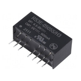 Convertor DC/DC 3W 5V 600mA SIP8 | Electronic-mag.ro | Componente Electronice
