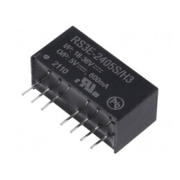 Convertor DC/DC 3W 18-36V la 5V 600mA SIP8 | Electronic-mag.ro | Componente Electronice
