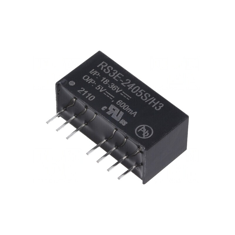 Convertor DC/DC 3W 18-36V la 5V 600mA SIP8 | Electronic-mag.ro | Componente Electronice
