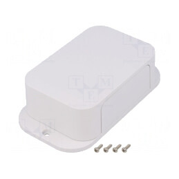 Carcasă cu panou și lame de fixare 67x124x35mm | Electronic-mag.ro | Componente Electronice