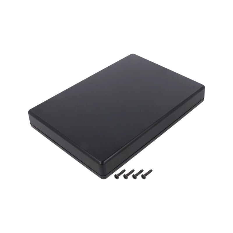 Carcasă universală ABS neagră IP40 125x175x25mm | Electronic-mag.ro | Componente Electronice