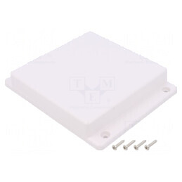 Carcasă Universală cu Lame de Fixare 125x125x25 mm | Electronic-mag.ro | Componente Electronice