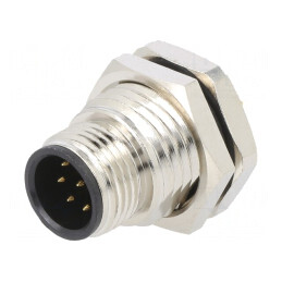 Soclu M12 8 Pin THT IPX7 125V CANopen DeviceNet | Electronic-mag.ro | Componente Electronice