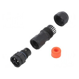 Conector Circular Tată 3 PIN cu Șurub | Electronic-mag.ro | Componente Electronice