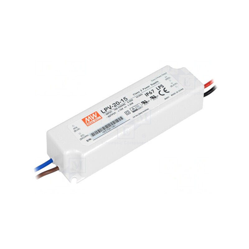 Alimentator LED 20W 15VDC IP67 | Electronic-mag.ro | Componente Electronice Alimentator LED 20W 15VDC IP67 | Electronic-mag.ro | Componente Electronice