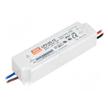 Alimentator LED 20W 15VDC IP67 | Electronic-mag.ro | Componente Electronice