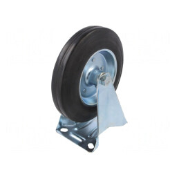 Roată de Transport Rigidă 200mm 230kg Guma | Electronic-mag.ro | Componente Electronice
