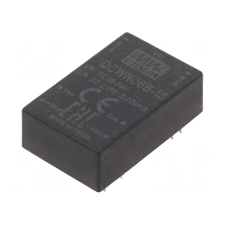Convertor DC/DC 6W 18-36V 15V/-15V THT | Electronic-mag.ro | Componente Electronice