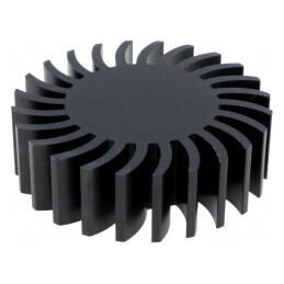 Radiator LED Negru 85mm x 25mm | Electronic-mag.ro | Componente Electronice