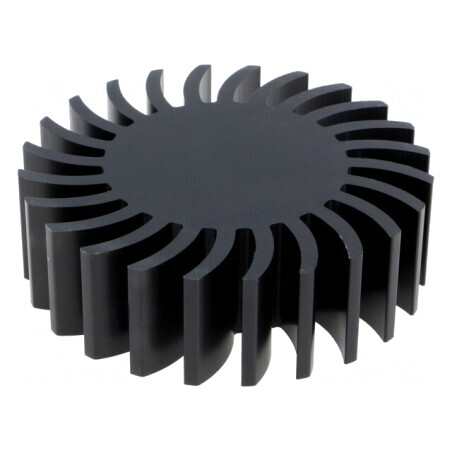 Radiator LED Negru 85mm x 25mm | Electronic-mag.ro | Componente Electronice