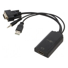 Convertor Audio/Video Negru | Electronic-mag.ro | Componente Electronice