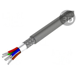 Cablu RS232 litat Cu PVC crom 30m