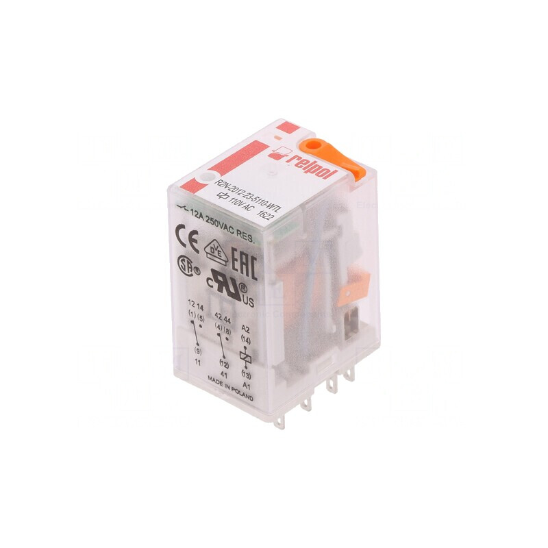 Releu Electromagnetic DPDT 110VAC 24A | Electronic-mag.ro | Componente Electronice