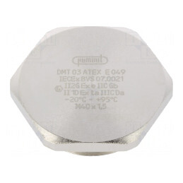 Capac Protecție Alamă IP68 Nichel 1,5 | Electronic-mag.ro | Componente Electronice