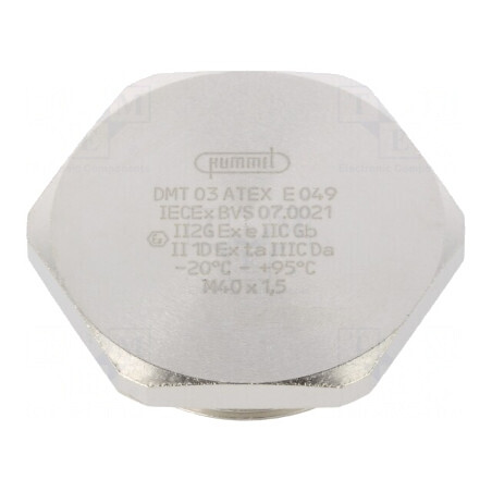 Capac Protecție Alamă IP68 Nichel 1,5 | Electronic-mag.ro | Componente Electronice