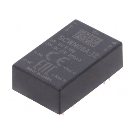 Convertor DC/DC 12V 500mA 6W DIP24 | Electronic-mag.ro | Componente Electronice