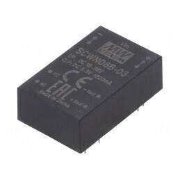 Convertor DC/DC 6W 18-36V la 3.3V 1200mA THT | Electronic-mag.ro | Componente Electronice