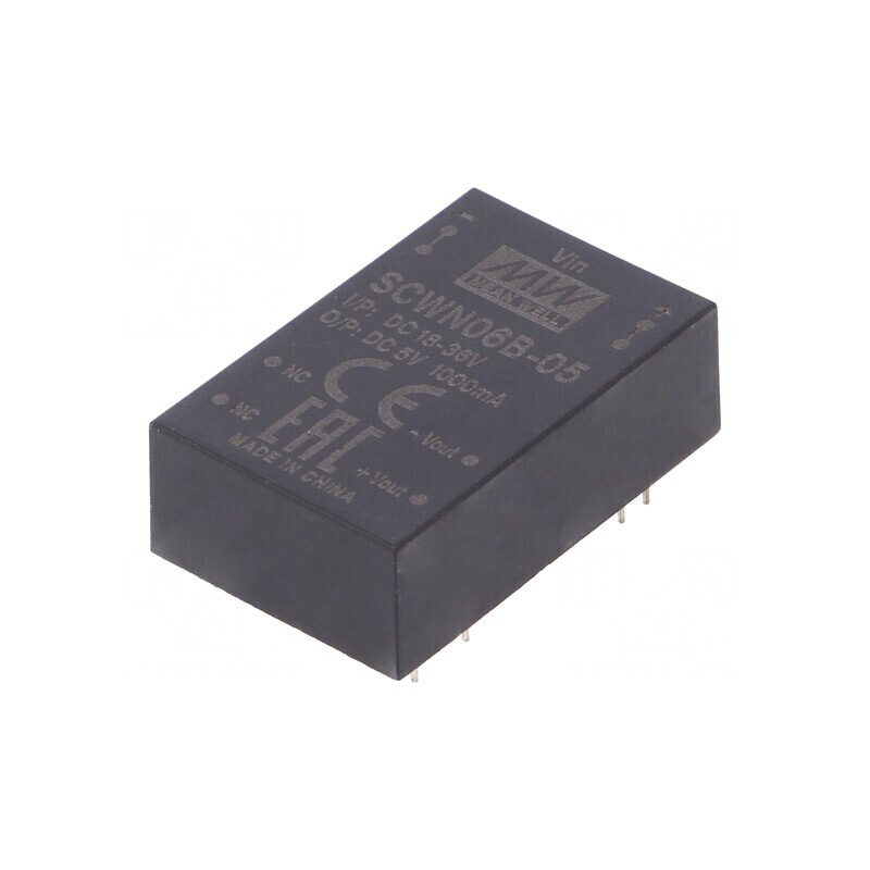 Convertor DC/DC 6W 18-36V la 5V 1000mA DIP24 | Electronic-mag.ro | Componente Electronice