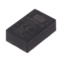 Convertor DC/DC 6W 36-72V la 5V 1000mA DIP24 | Electronic-mag.ro | Componente Electronice