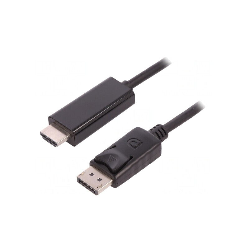 Cablu DisplayPort 1.2 la HDMI 1m Negru | Electronic-mag.ro | Componente Electronice Cablu DisplayPort 1.2 la HDMI 1m Negru | Electronic-mag.ro | Componente Electronice