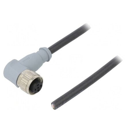 Mufă M12 Mamă 5 PIN 2m IP67 60V 4A | Electronic-mag.ro | Componente Electronice