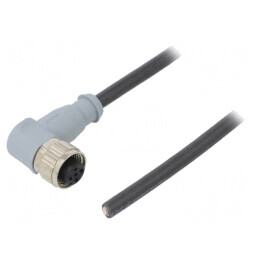 Mufă M12 Mamă 5 PIN 2m IP67 60V 4A | Electronic-mag.ro | Componente Electronice