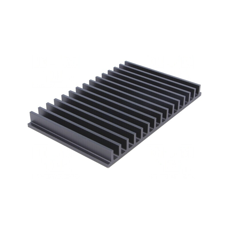 Radiator extrudat cu aripioare negru 100x159x15mm | Electronic-mag.ro | Componente Electronice