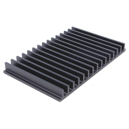 Radiator extrudat cu aripioare negru 100x159x15mm | Electronic-mag.ro | Componente Electronice
