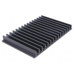 Radiator extrudat cu aripioare negru 100x159x15mm | Electronic-mag.ro | Componente Electronice