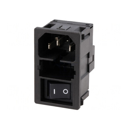 Conector Alimentare AC 10A 250V IEC 60320 | Electronic-mag.ro | Componente Electronice