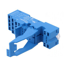 Stativ PIN 14 10A 250VAC pentru Șină DIN Cleme cu Arc | Electronic-mag.ro | Componente Electronice