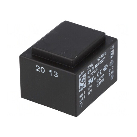Transformator Încapsulat 1,9VA 230VAC la 12V 79mA PCB | Electronic-mag.ro | Componente Electronice