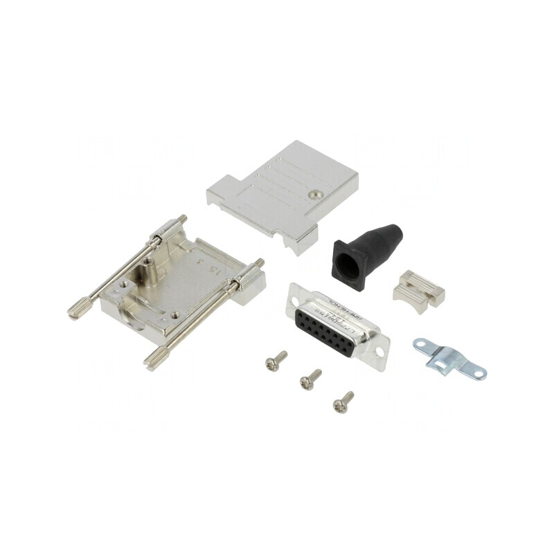 Conector D-Sub 15-Pin Mamă pentru Cablu | Electronic-mag.ro | Componente Electronice