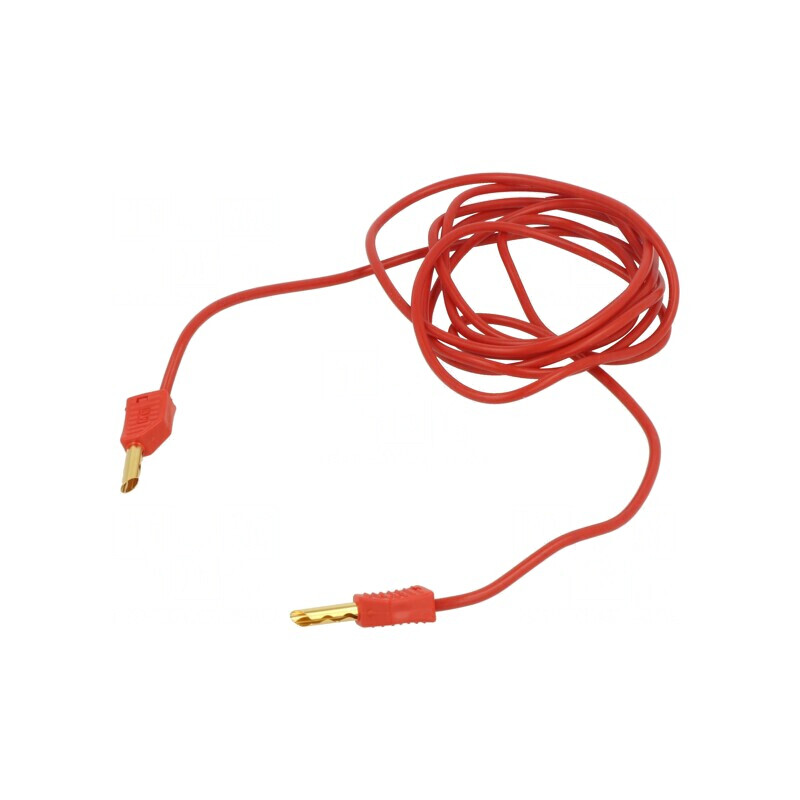 Cablu de măsurare 2m roșu 60VDC 30VAC 19A neizolat | Electronic-mag.ro | Componente Electronice