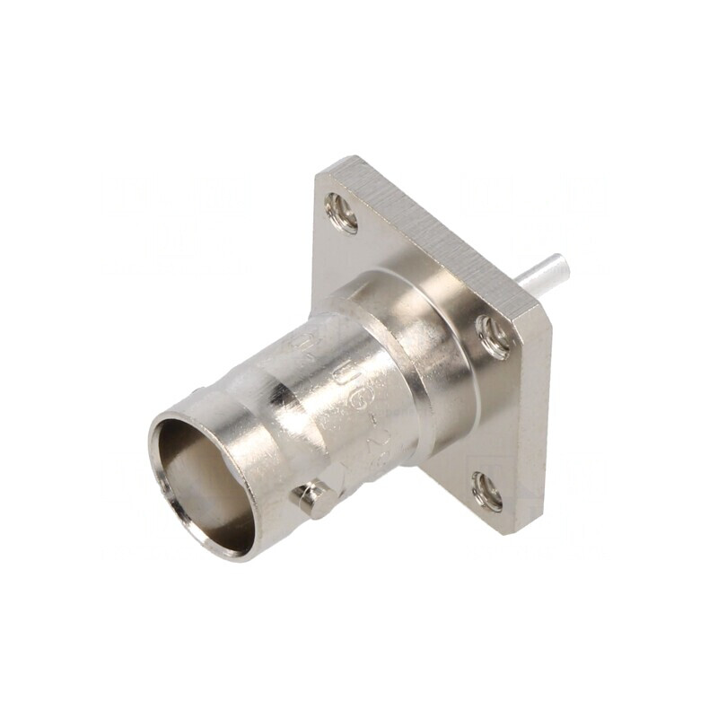 Soclu BNC Mamă 50Ω Lipire Flanșă PTFE | Electronic-mag.ro | Componente Electronice