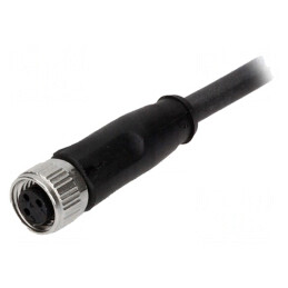 Conector M8 Mamă 3 Pin cu Cablu 2m | Electronic-mag.ro | Componente Electronice
